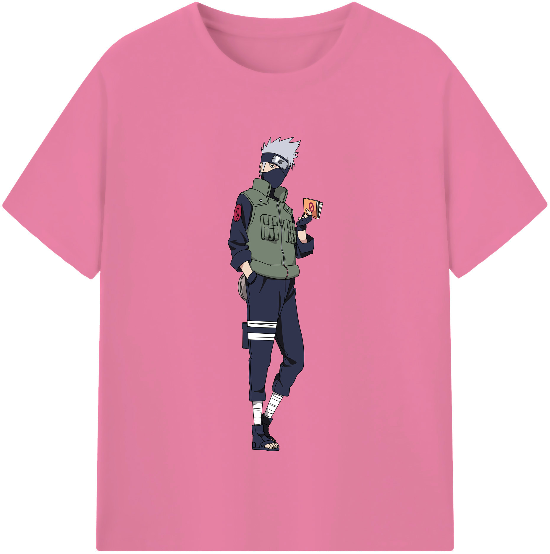（画像用） NARUTO -ナルト- はたけ カカシ Hatake Kakashi 綿100％半袖Tシャツ（フロントプリント）
